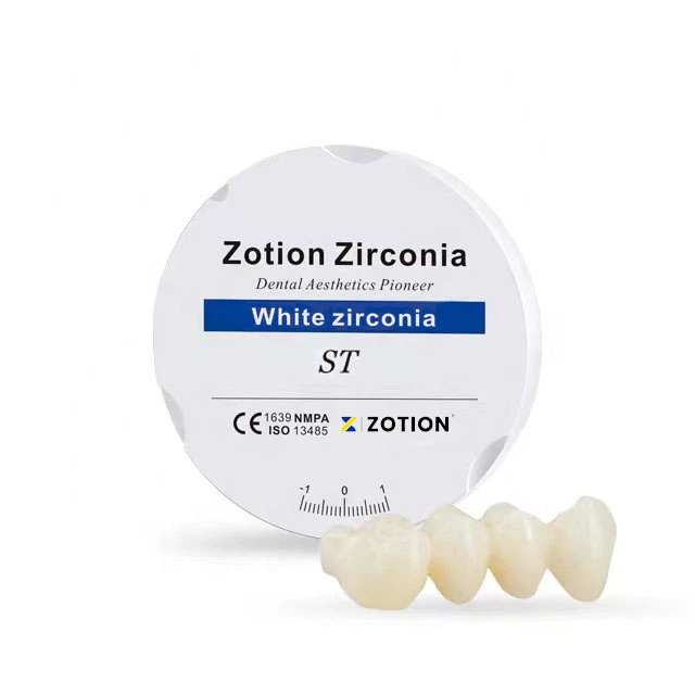 Dental Ceramic Zirconia Block ST 98mm Dental Block Disc For Dental Crown Bridge
