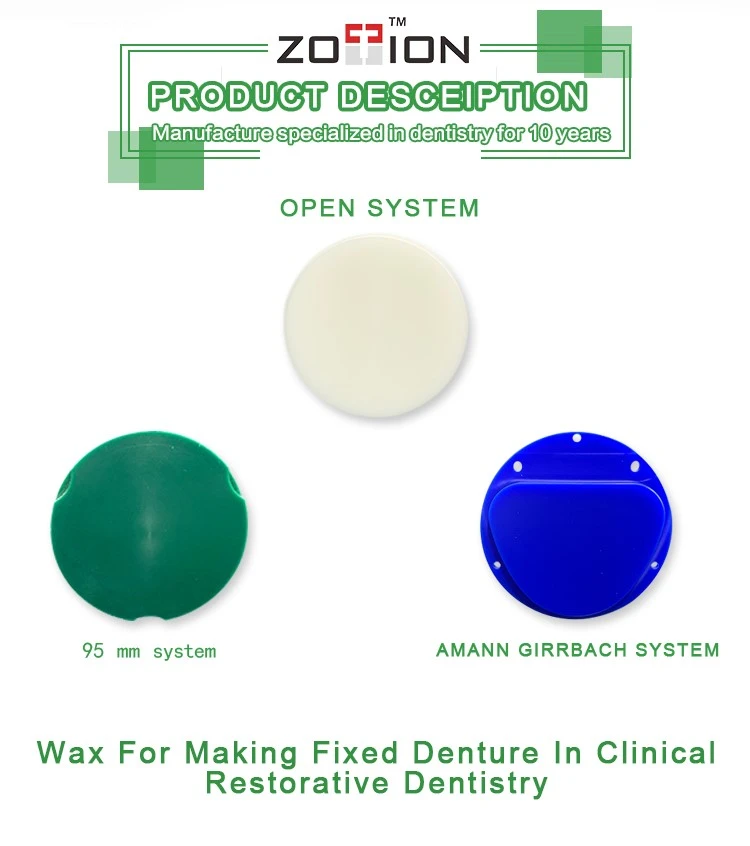Blue dental Wax Disc For Dental Lab Use Blue dental Wax Disc For Dental Lab Use