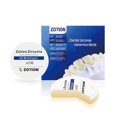 Zirkonzahn System 3D ATM Multilayer Zirconia Block 95 Zirconia Blank
